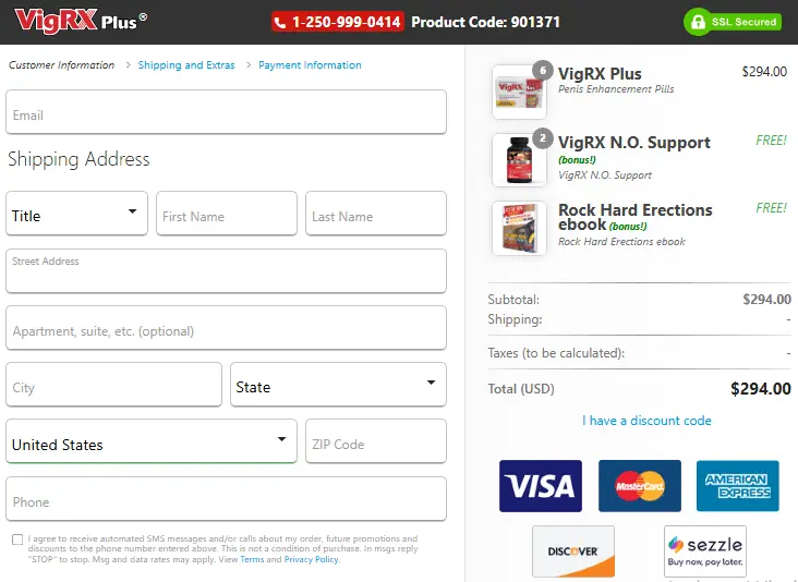 VigRX Plus - Secure Checkout 